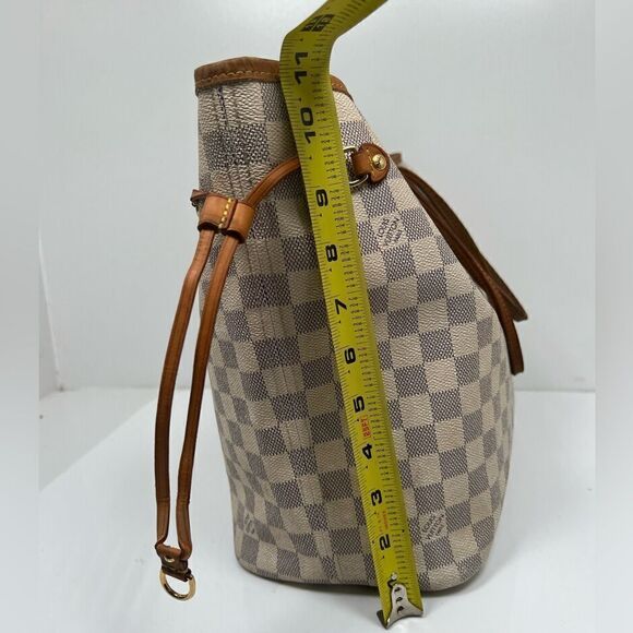 Authentic Louis Vuitton Damier Azur Neverfull MM Tote Bag - Picture 13 of 15